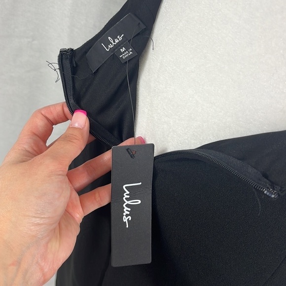 Lulus Art of Style Black Bodycon Backless Midi Dress Womens Size M NWT - Picture 13 of 16